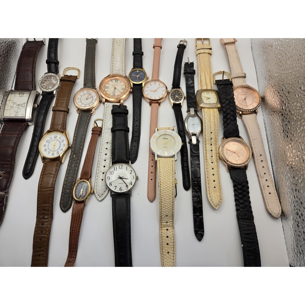 Lot Of 15 Assorted Watches. Pre-worn, Working, New Batteries